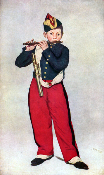 The Piper by Manet